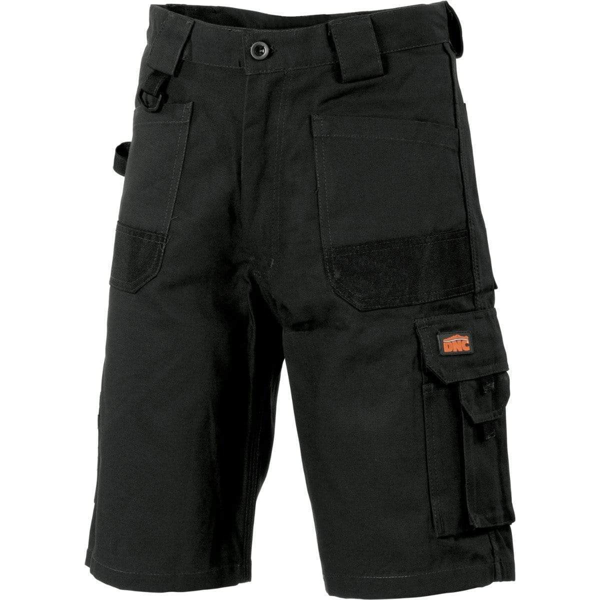 Dnc Workwear Duratex Cotton Duck Weave Cargo Shorts - 3334 Work Wear DNC Workwear Black 72R 